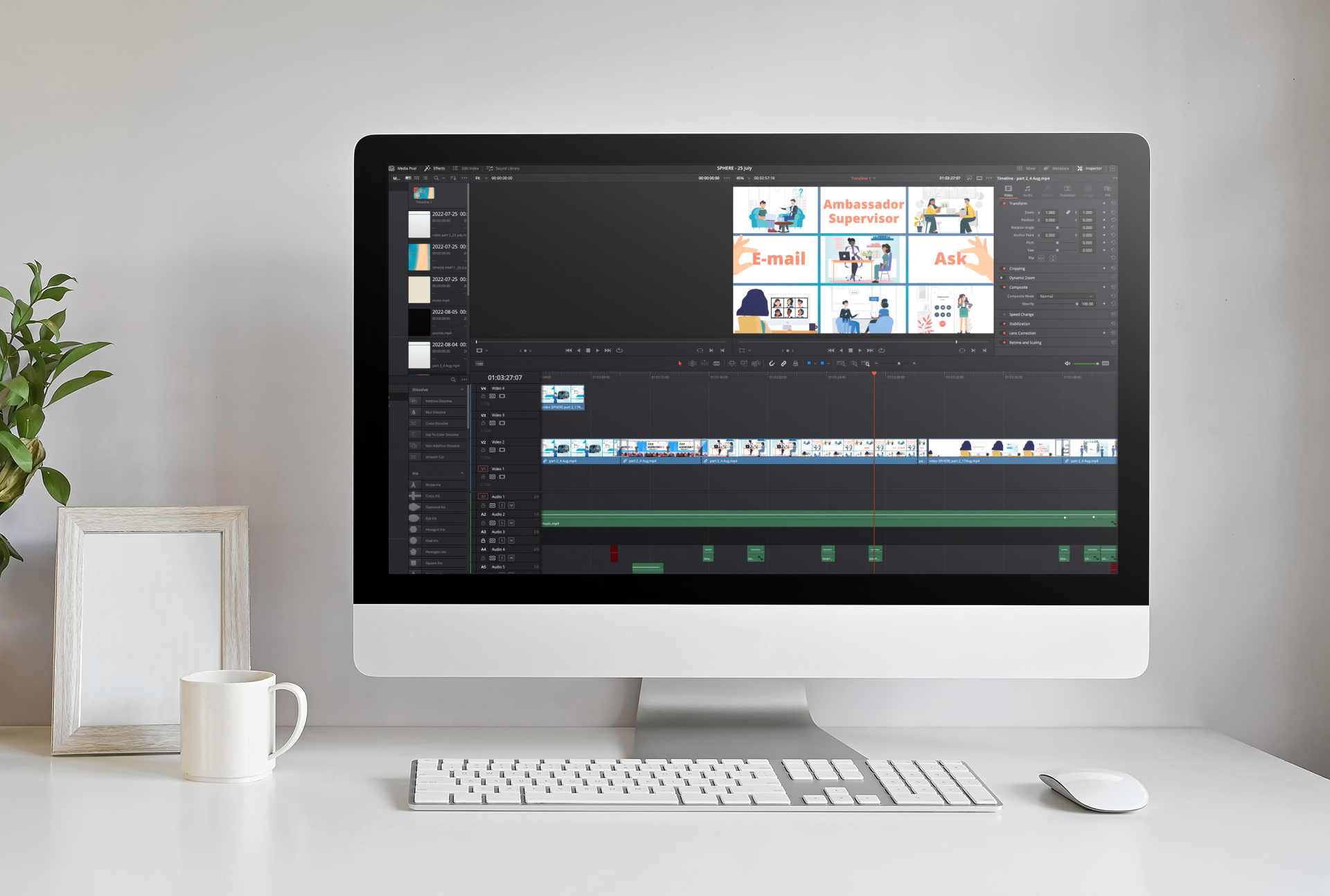 1-iMAC screen with video